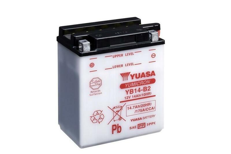 YUASA Battery Conventional without Acid Pack - YB14-B2