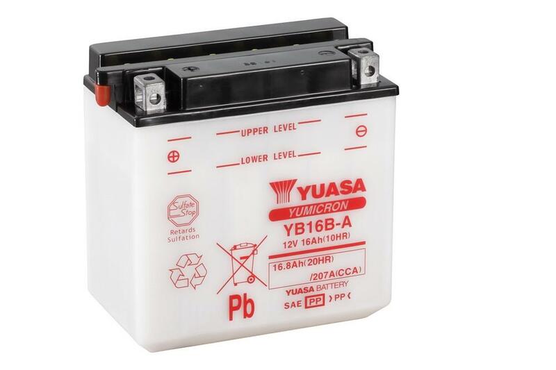 YUASA Battery Conventional without Acid Pack - YB16B-A