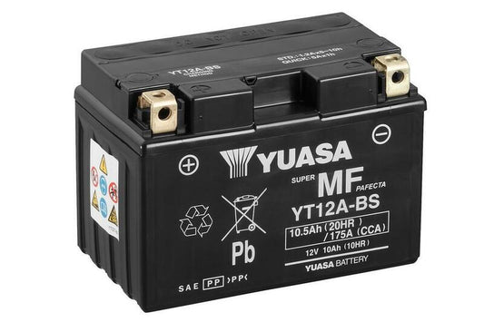 YUASA Battery Maintenance Free with Acid Pack - YT12A-BS