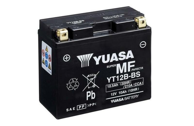 YUASA Battery Maintenance Free with Acid Pack - YT12B-BS