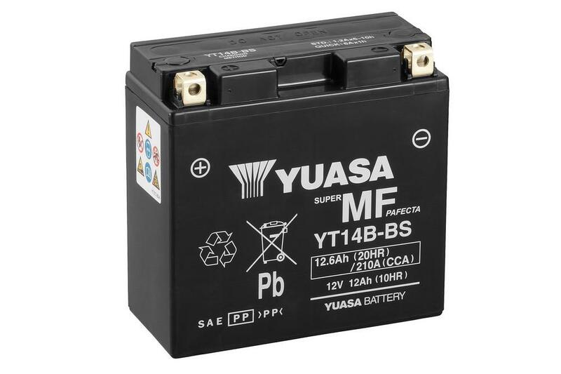 YUASA Battery Maintenance Free with Acid Pack - YT14B-BS