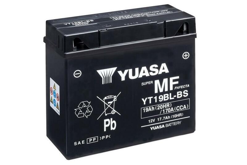 YUASA Battery Maintenance Free with Acid Pack - YT19BL-BS