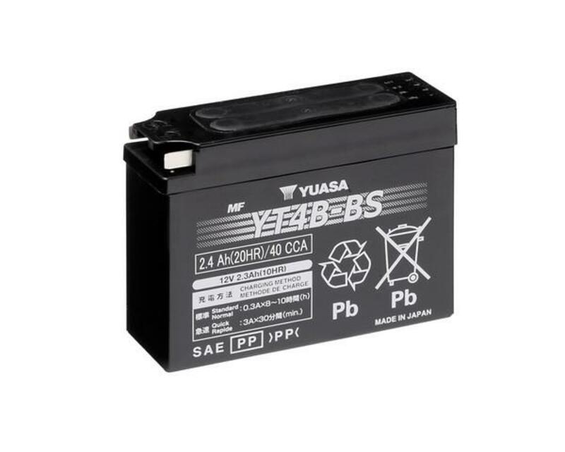 YUASA Battery Maintenance Free with Acid Pack - YT4B-BS