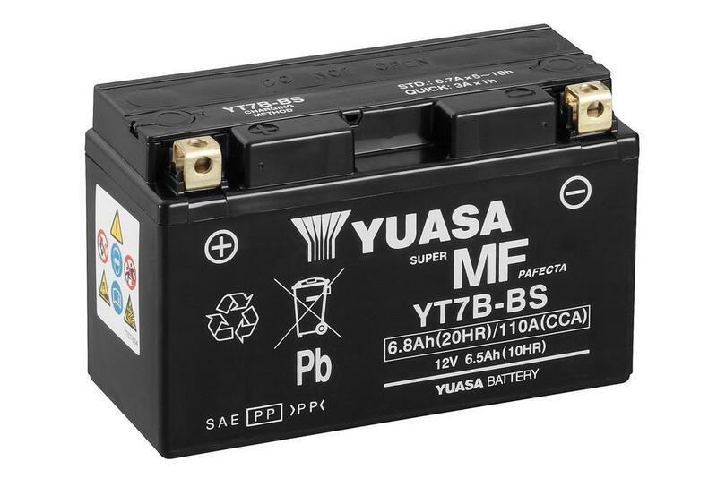 YUASA Battery Maintenance Free with Acid Pack - YT7B-BS