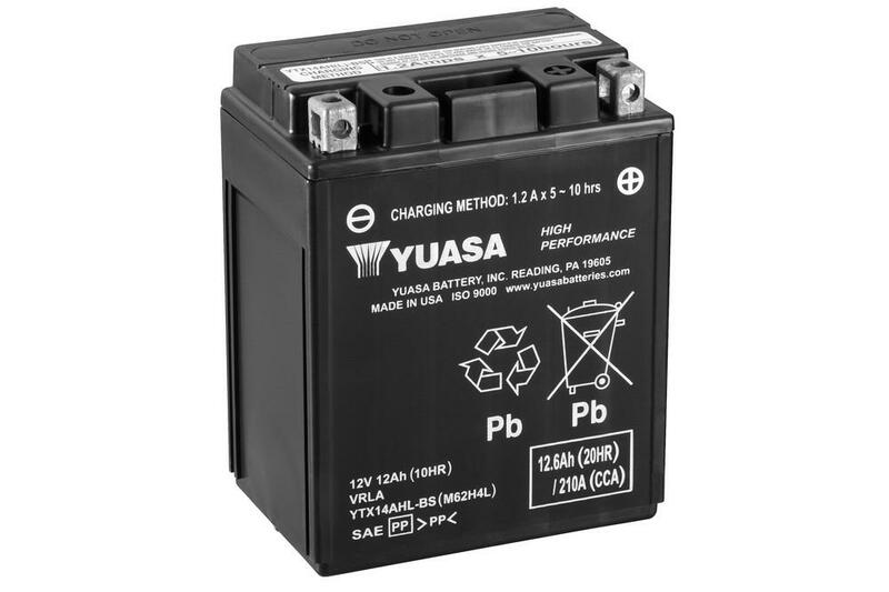 YUASA Battery Maintenance Free with Acid Pack - YTX14AHL-BS