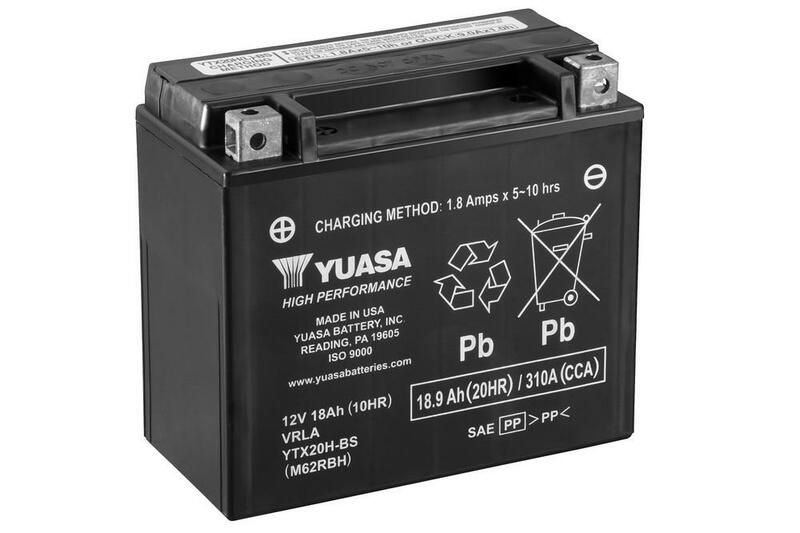 YUASA Battery Maintenance Free with Acid Pack - YTX20H-BS