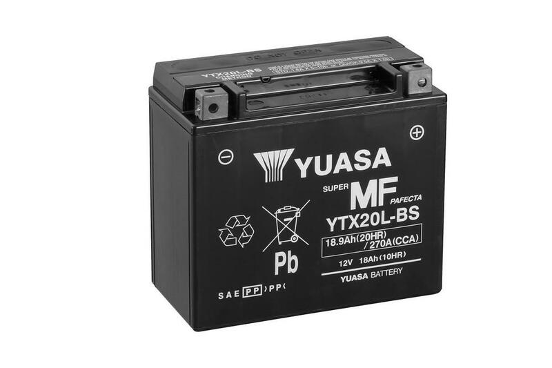 YUASA Battery Maintenance Free with Acid Pack - YTX20L-BS