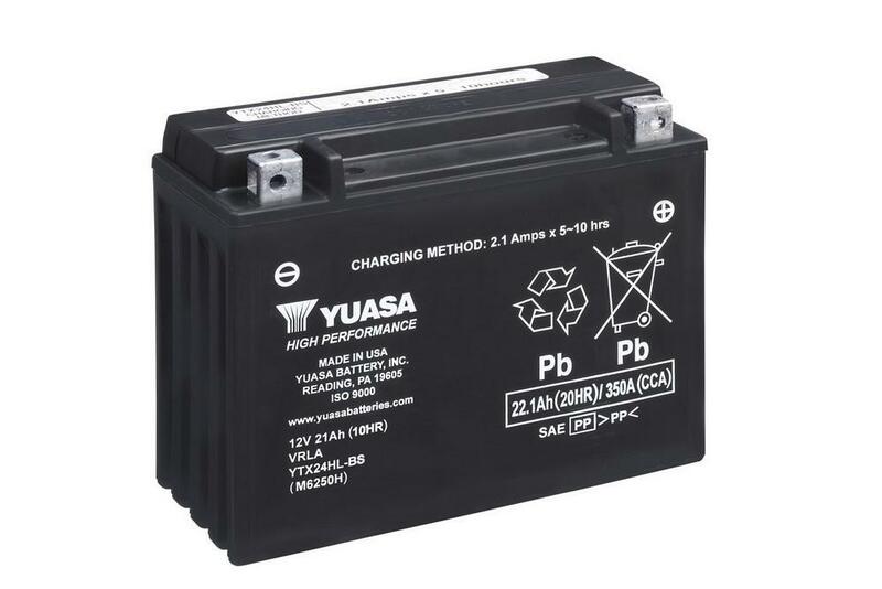 YUASA Battery Maintenance Free with Acid Pack - YTX24HL-BS