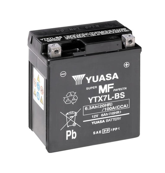 YUASA Battery Maintenance Free with Acid Pack - YTX7L-BS