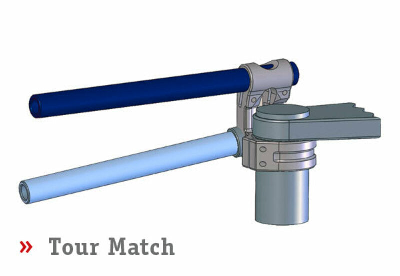 LSL Tour Match Raised Clip-on Bars - Triumph