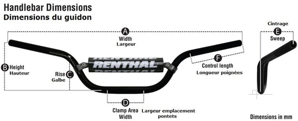 RENTHAL MX/Enduro 7/8" 971 RC Handlebar - 1081483003