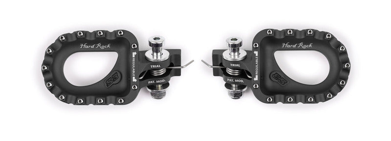 S3 Hard Rock Footrests Aluminium Black