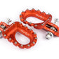 S3 Hard Rock Footrests Aluminium Orange