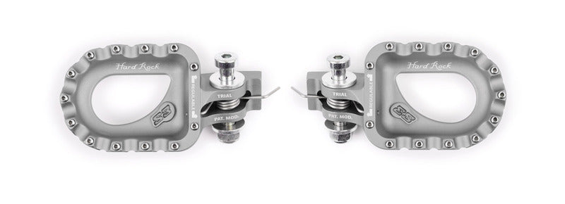 S3 Hard Rock Footrests Aluminium Silver