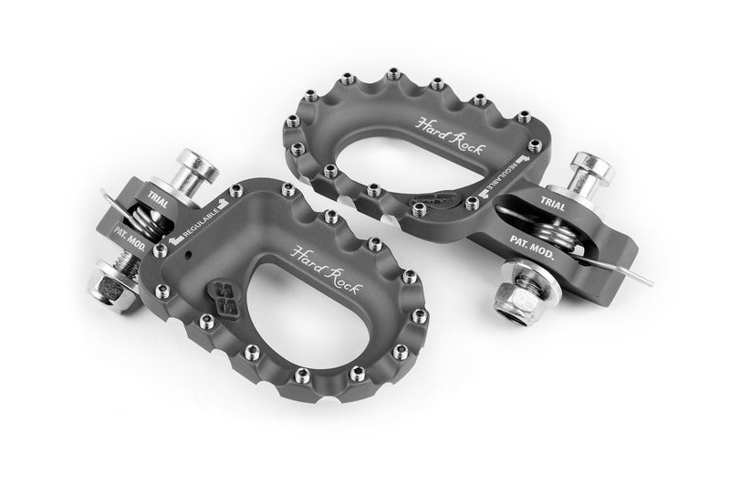 S3 Hard Rock Footrests Aluminium Titane