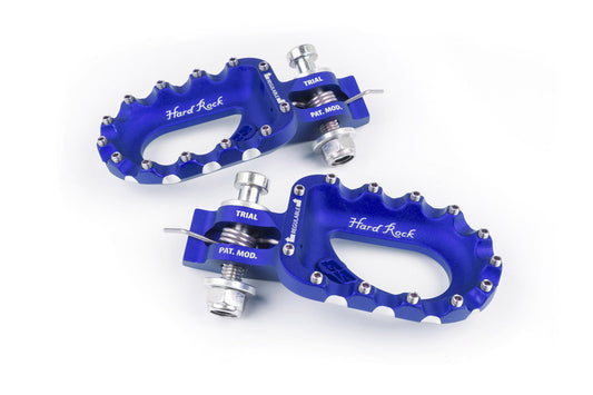 S3 Hard Rock Footrests Aluminium Blue