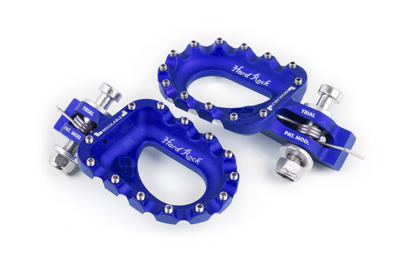S3 Hard Rock Footrests Aluminium Blue