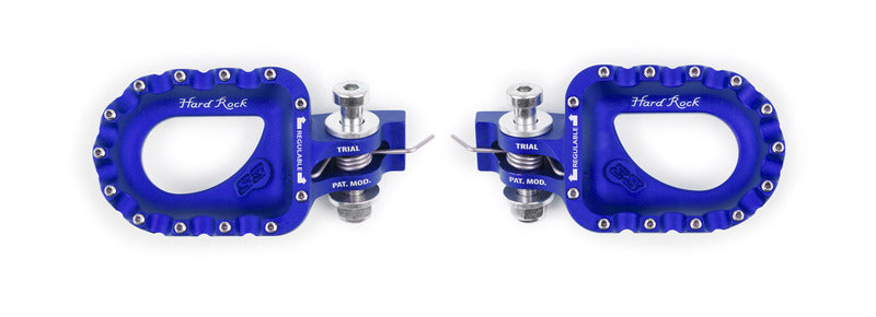 S3 Hard Rock Footrests Aluminium Blue
