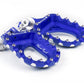 S3 Hard Rock Footrests Aluminium Blue