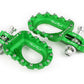 S3 Hard Rock Footrests Aluminium Green