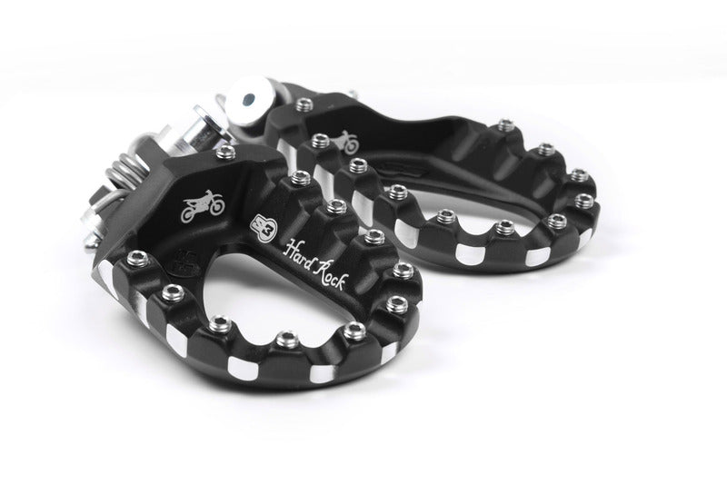 S3 Hard Rock Enduro Footrests Aluminium Black