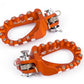 S3 Hard Rock Enduro Footrests Aluminium Orange