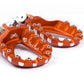 S3 Hard Rock Enduro Footrests Aluminium Orange