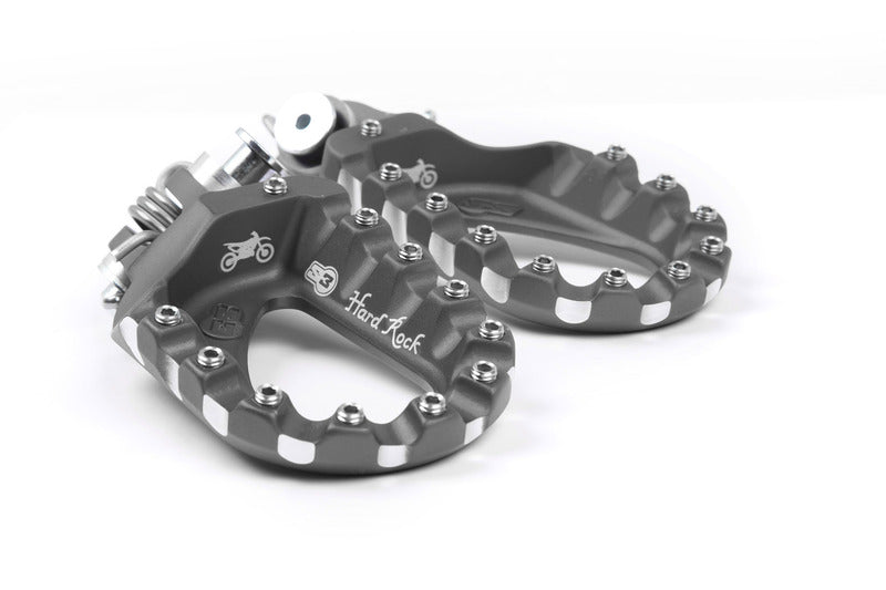 S3 Hard Rock Enduro Footrests Aluminium Titanium