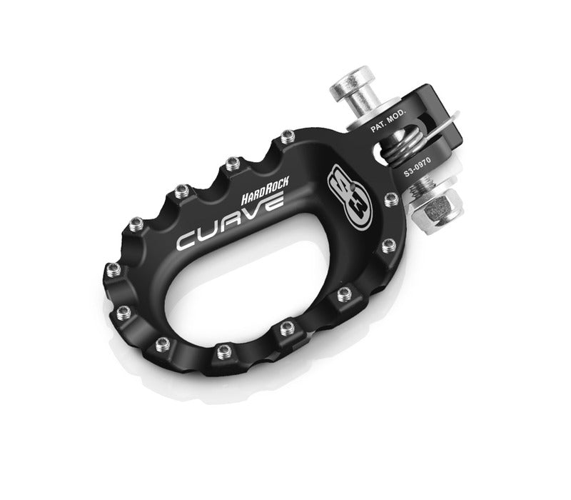 S3 Curve Footrests Aluminium Black