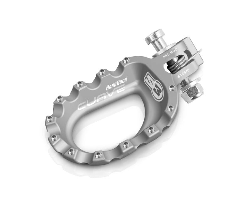 S3 Curve Footrests Aluminium Silver