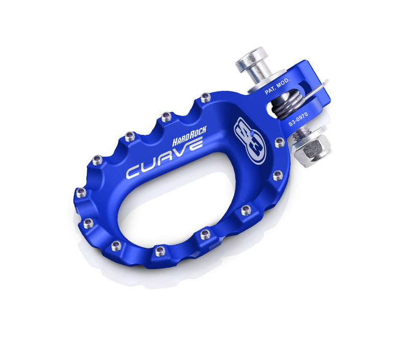 S3 Curve Footrests Aluminium Blue