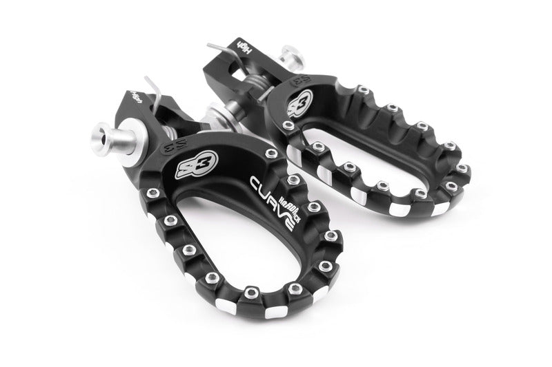 S3 Curve Low Footrests Black KTM/Husqvarna
