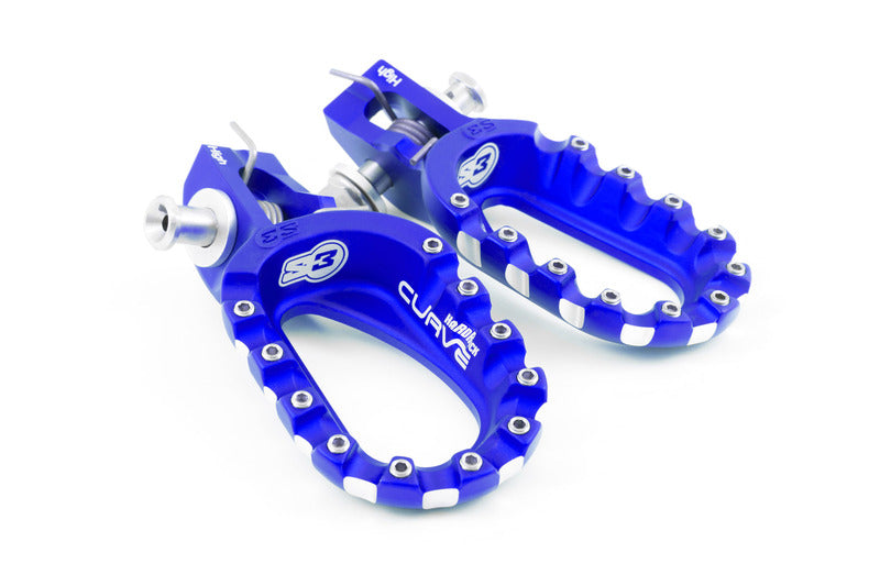 S3 Curve Low Footrests Blue KTM/Husqvarna