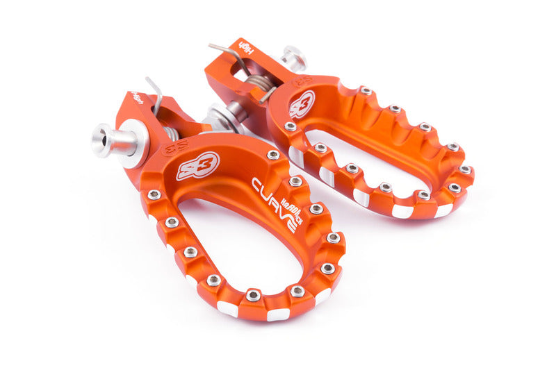 S3 Curve High Footrests Orange KTM/Husqvarna