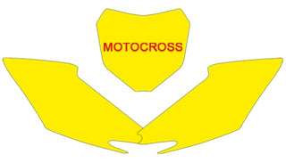BLACKBIRD Plate Stickers White Honda CRF250R/450R