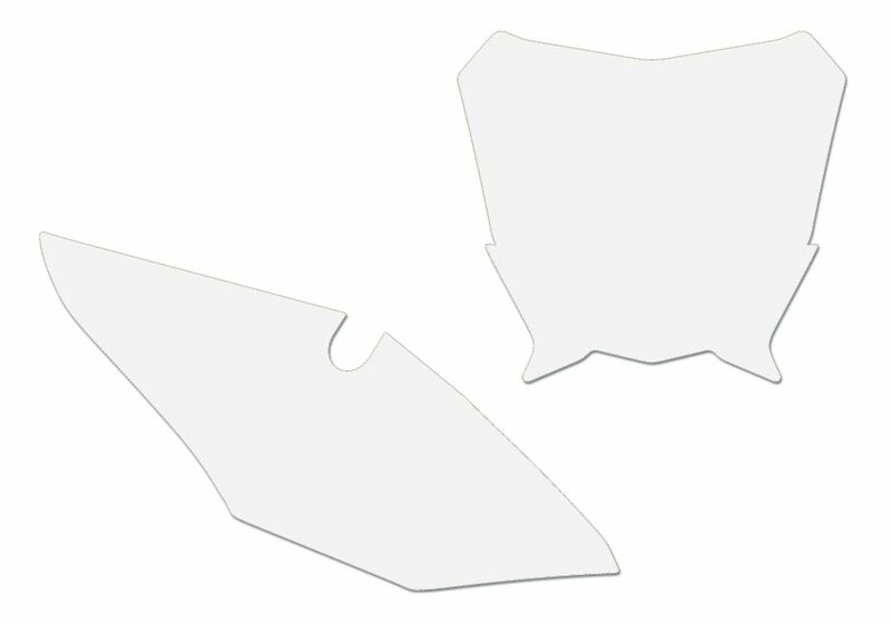 BLACKBIRD Plate Stickers White Honda CRF450R - 1082031002