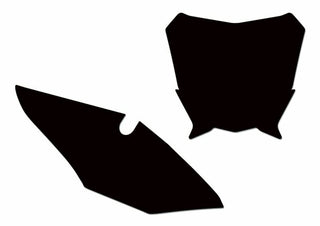 BLACKBIRD Plate Stickers Black Honda CRF450R