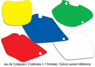 BLACKBIRD Plate Stickers Yellow Yamaha WRF250/450 - 1082038001