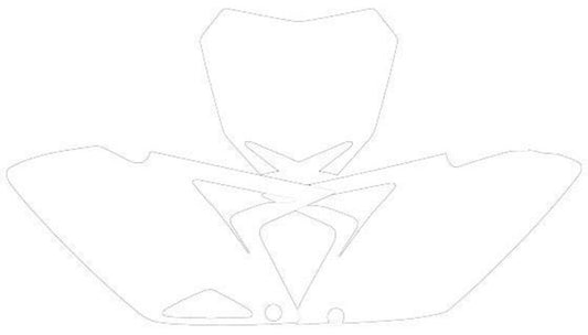 BLACKBIRD Plate Stickers White Suzuki RM-Z450 - 1082062002