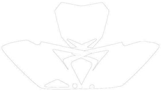 BLACKBIRD Plate Stickers White Suzuki RM-Z450 - 1082062002