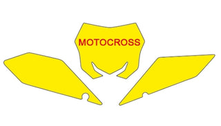 BLACKBIRD Plate Stickers White Suzuki RM-Z450 - 1082063001