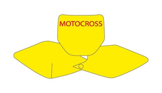 BLACKBIRD Plate Stickers White Kawasaki KX250F/450F