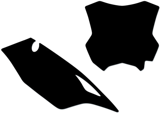 BLACKBIRD Nummernschild schwarz Kawasaki KX450