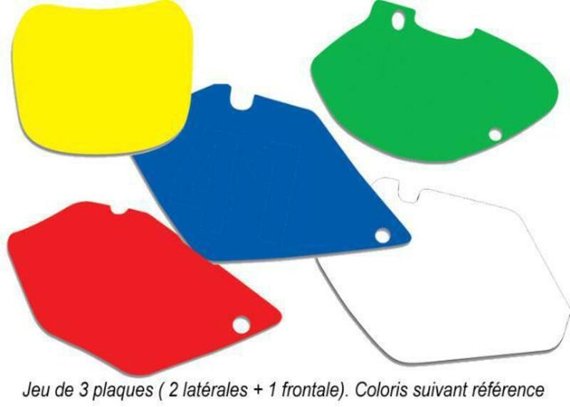 BLACKBIRD Plate Stickers Yellow KTM EXC - 1082086001