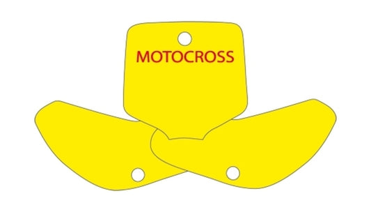 BLACKBIRD Plate Stickers Yellow KTM EXC - 1082089001