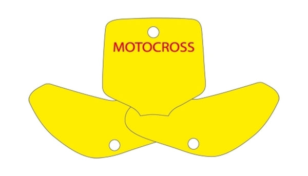 BLACKBIRD Plate Stickers Black KTM EXC - 1082089002