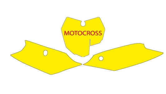 BLACKBIRD Plate Stickers Black KTM SX/SX-F
