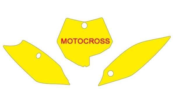 BLACKBIRD Plate Stickers White KTM SX85 - 1082091001