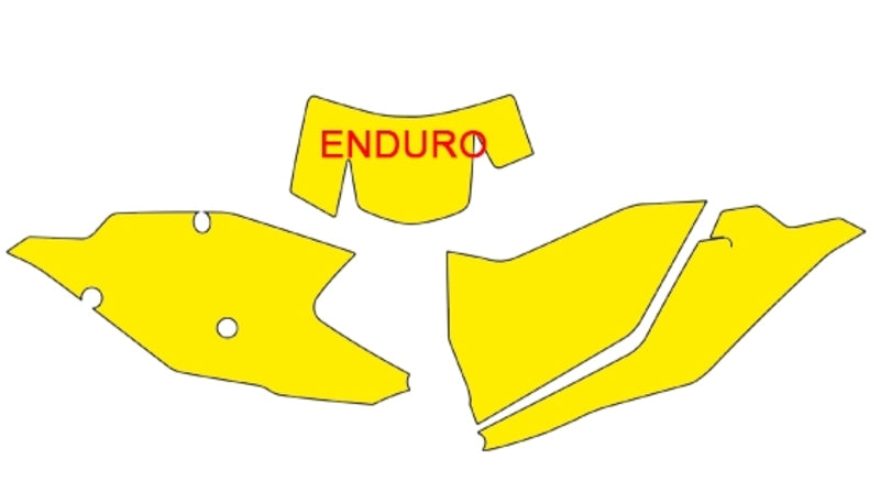 BLACKBIRD Plate Stickers Yellow KTM EXC/EXC-F