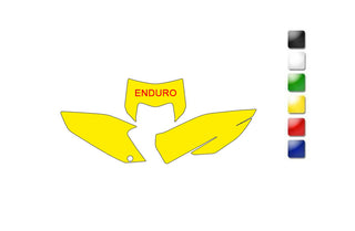 BLACKBIRD Plate Stickers Black Husqvarna TE-FE 125&+